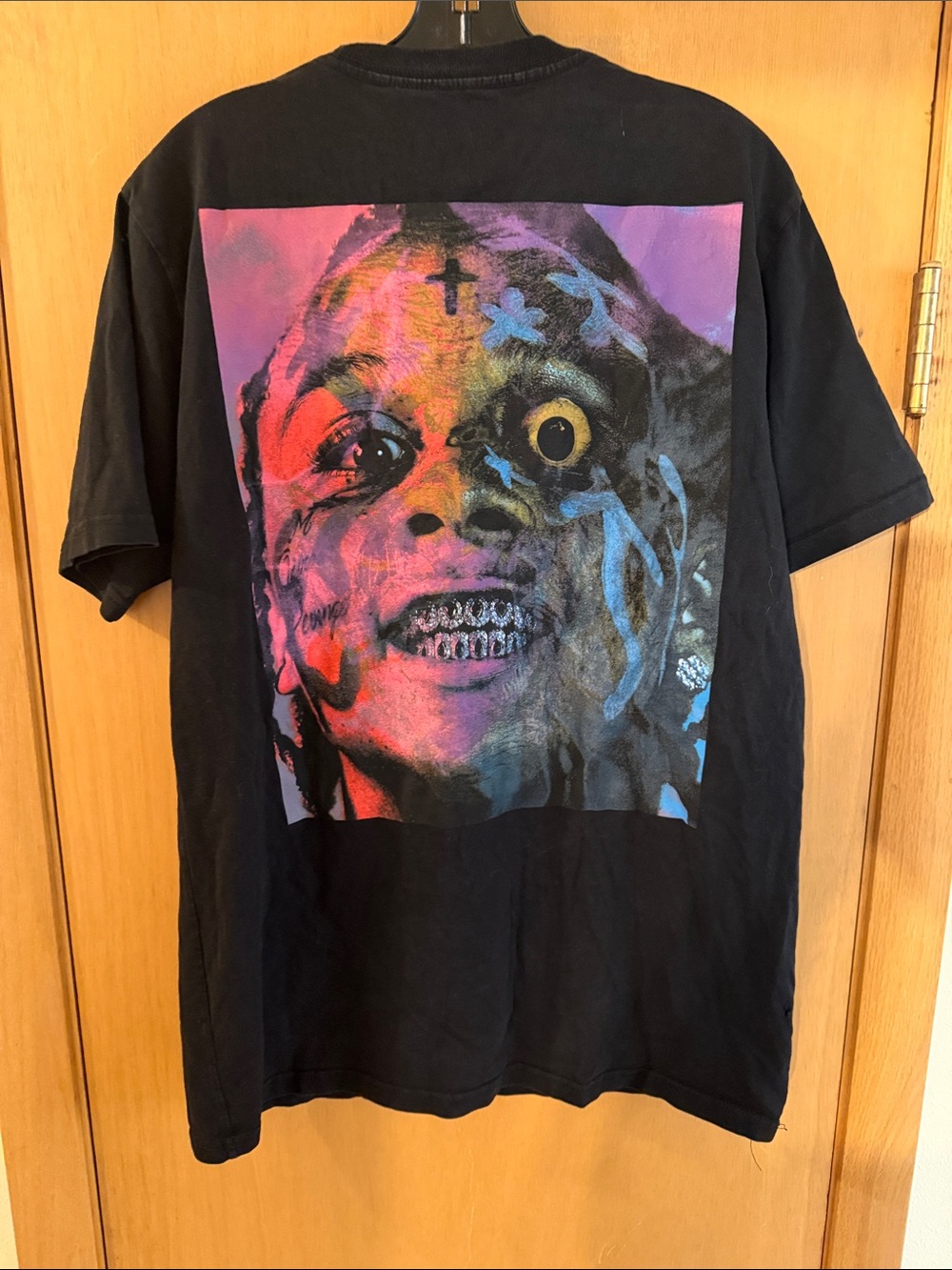 Trippie Redd Face Print Multicolored Grill Tee Black Size Large